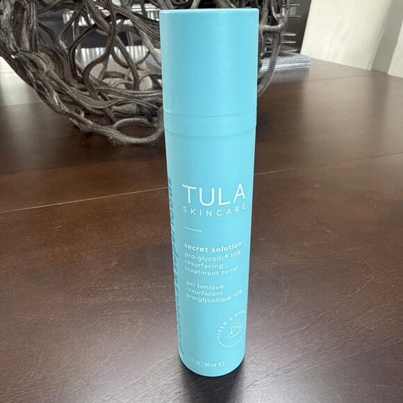 TULA Secret Solution Pro-Glycolic 10% Resurfacing Treatment Toner - 3 fl oz NWOB - Picture 1 of 5